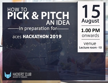 How to Pick and Pitch an idea
