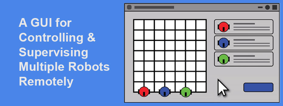 A GUI for controlling and supervising multiple robots remotely