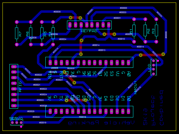 PCB Design for the Vehicle Parking System
