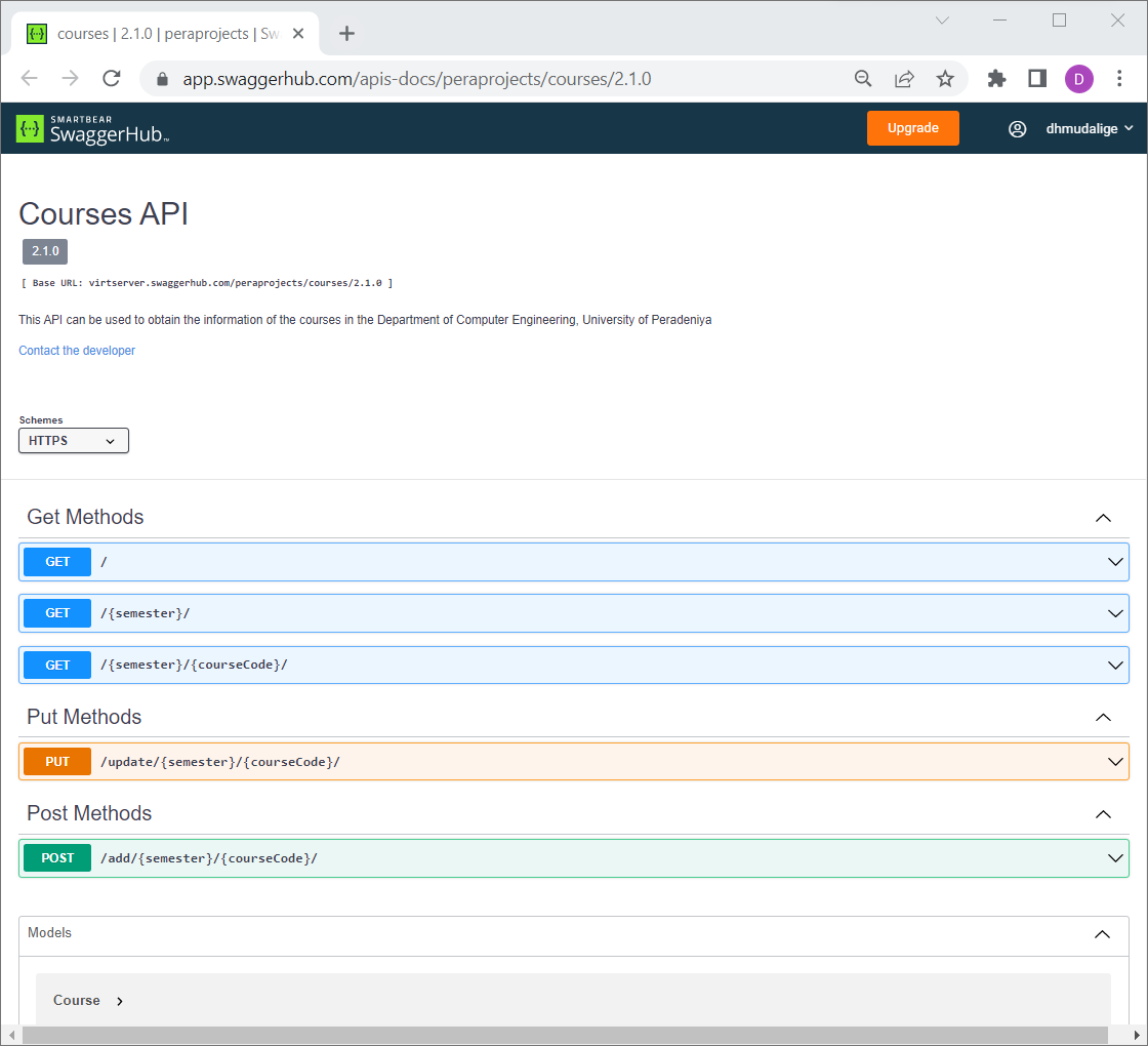 Courses API Documentaion