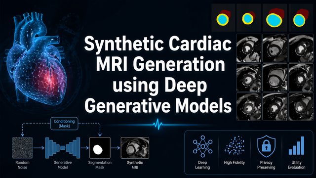 Synthetic Cardiac MRI Image Generation using Deep Generative Models