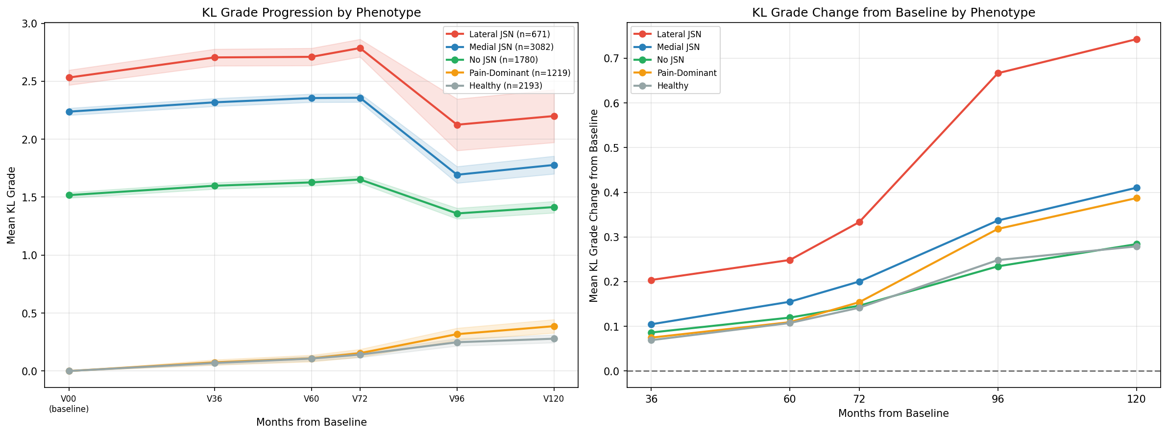 KL Grade progression