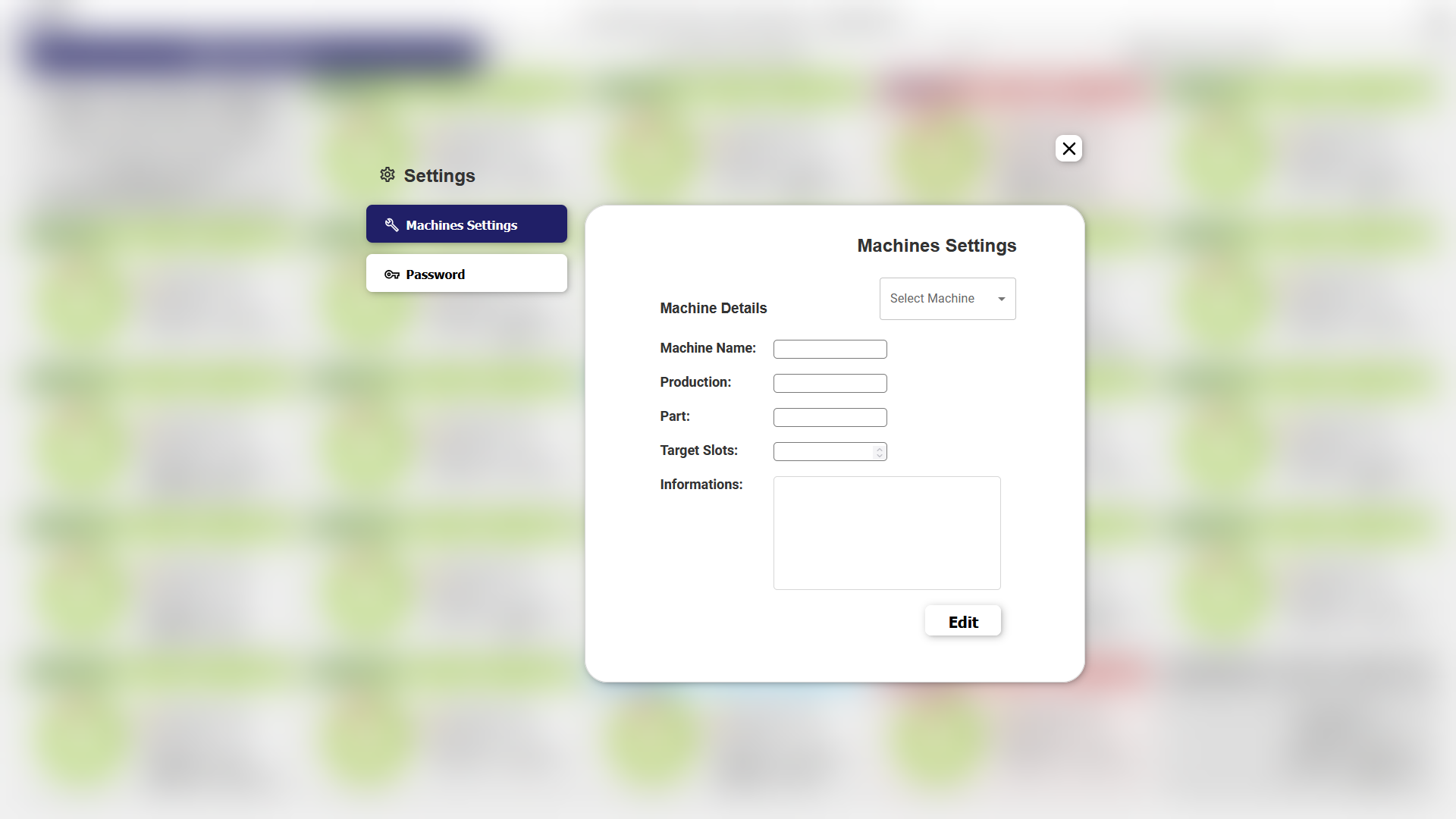 Setting Page-machine details