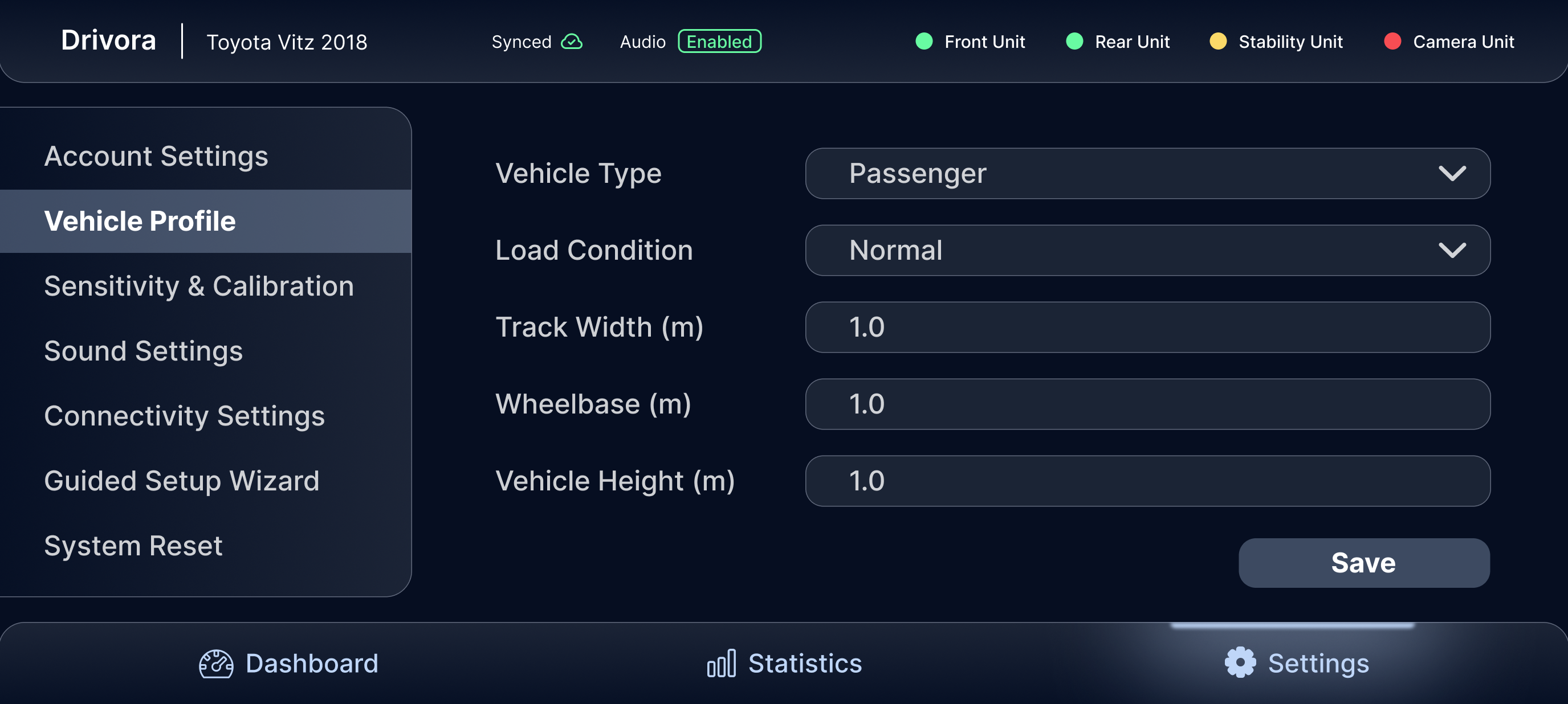 Settings Screen