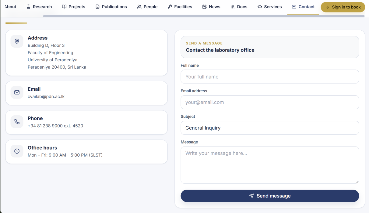 Contact Page
