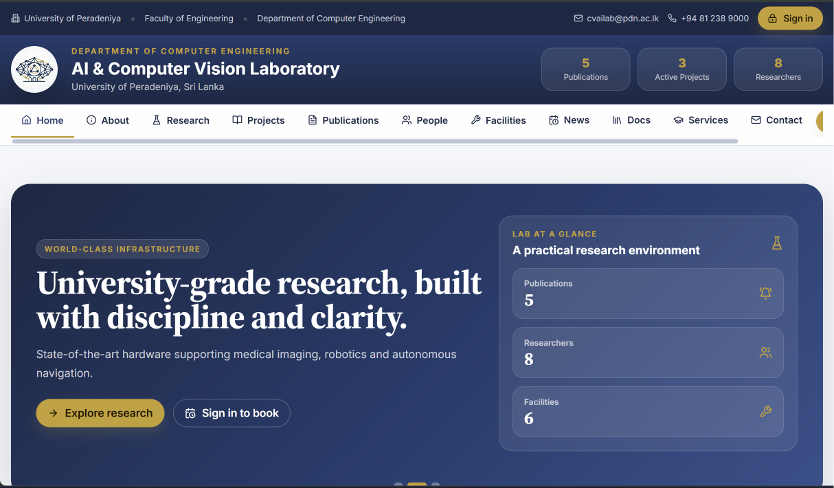 Homepage Hero Section