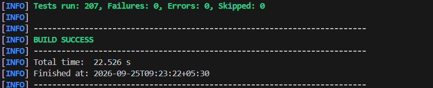 Backend JUnit Test Results